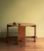 Sculpted coffee table, gorgeous beaded wood arts and craft unique piece,  1903, UK - SOLD