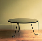 Rare Mathieu Mategot table in black opaline glass - Price on Demand