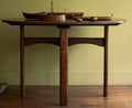 Very beautiful and unique arts and craft oval dinner table in oak, 1910 - Price on Demand