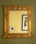 Unique piece Vienna Secession mirror in gold leafs, Vienna, 1920 - Price on Demand