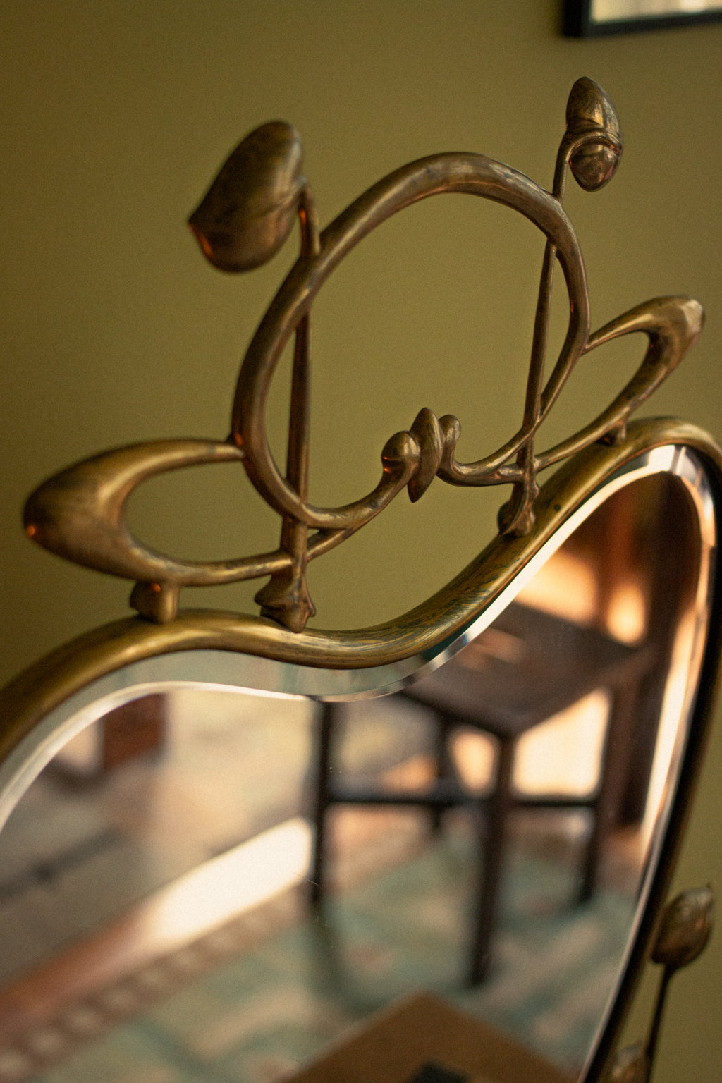 Wonderful unique piece Art Nouveau furniture Mirror, 1925