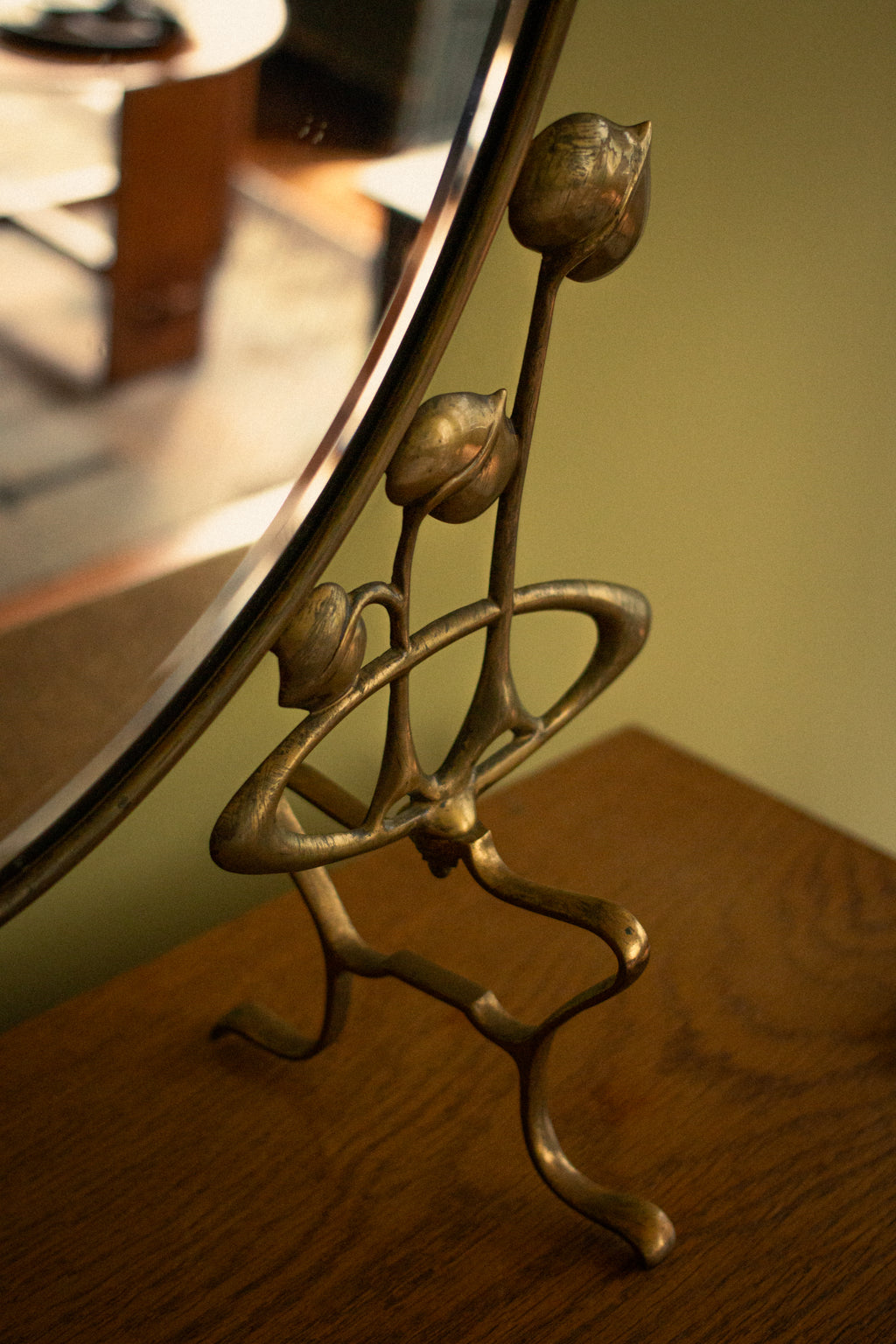 Wonderful unique piece Art Nouveau furniture Mirror, 1925