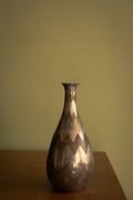 A unique 1930 Dinanderie vase signed Christofle, silver-plated.